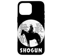 Custodia per iPhone 16 Pro Max Guerriero Samurai Nero Giapponese Invincibile