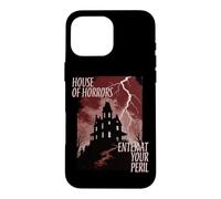 Custodia per iPhone 16 Pro Max Halloween Haunted House Of Horrors Entra a tuo rischio e pericolo