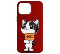 Custodia per iPhone 16 Pro Max Halloween Spooky Holiday Cute Kitten Funny Cat Halloween