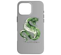 Custodia per iPhone 16 Pro Max Harry Potter Slytherin Watercolor