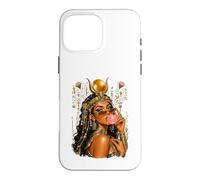 Custodia per iPhone 16 Pro Max Hathor Bubblegum Queen Dea egiziana Baddie Estetica