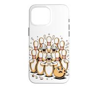 Custodia per iPhone 16 Pro Max Hear the Ten Pins Laughing Bowling Bowler Pun