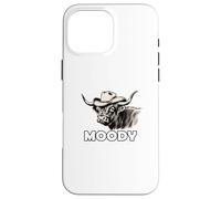 Custodia per iPhone 16 Pro Max Highland Cow Lover Moody Western Cattle Rancher