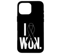 Custodia per iPhone 16 Pro Max Ho indossato la consapevolezza del melanoma del nastro nero