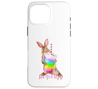 Custodia per iPhone 16 Pro Max Ho questo simpatico frullato motivazionale a forma di coniglietto arcobaleno