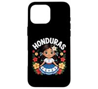 Custodia per iPhone 16 Pro Max Honduras Girl Culture Orgoglio per Ragazze Bambini