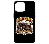 Custodia per iPhone 16 Pro Max Honey Badger The Ultimate Badass Cool Animal Lover Citazione Fan