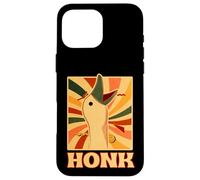 Custodia per iPhone 16 Pro Max Honk goose - Divertente retro Duck chicken meme Idea