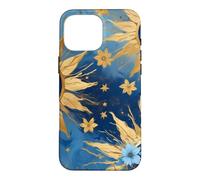 Custodia per iPhone 16 Pro Max Horror Strano Occhio Malvagio Blu Scuro