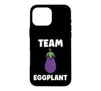 Custodia per iPhone 16 Pro Max Humor food eggplant simple team eggplant