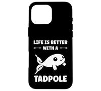 Custodia per iPhone 16 Pro Max Humor Tadpole larva minimalist small simple team Tadpole