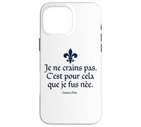Custodia per iPhone 16 Pro Max I Am Not Afraid I Was Nat To Do This Joan of Arc Navy Ink