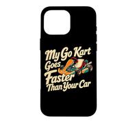 Custodia per iPhone 16 Pro Max I go-kart classici che corrono il mio go kart va più veloce di