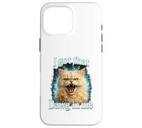 Custodia per iPhone 16 Pro Max I Got That Dawg In Me Cat Shirt Funny Angry Tabby Maine Coon