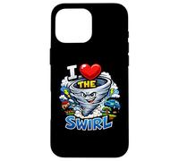 Custodia per iPhone 16 Pro Max I Heart The Swirl Funny Storm Chaser