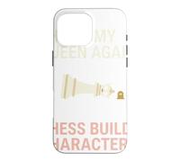 Custodia per iPhone 16 Pro Max I Hung My Queen Again Chess costruisce il design dei personaggi