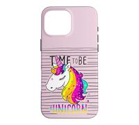 Custodia per iPhone 16 Pro Max I Love Unicorns, Funny Cute Illustration Unicorn Graphic