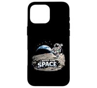 Custodia per iPhone 16 Pro Max I Need Some Space - Earthrise Lunar Orbit Kosmos Fun Art