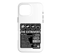 Custodia per iPhone 16 Pro Max I tratti fondamentali estroversi Divertente farfalla sociale in uscita