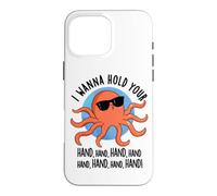 Custodia per iPhone 16 Pro Max I Wanna Hold Your Hand Funny Octopus Pun