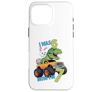 Custodia per iPhone 16 Pro Max I was Six Now I'm Seven Easter Bunny 67 Meme 7th Birthday