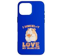 Custodia per iPhone 16 Pro Max I Wheel-y Love My Hamster Cute Pet Lover Citazione