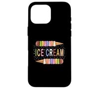 Custodia per iPhone 16 Pro Max Ice Cream T shirt Birthday Decorations Gift Ice Cream Maker