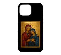 Custodia per iPhone 16 Pro Max Icona cattolica ortodossa di Sant'Anna e Maria Madre di Dio