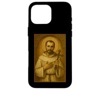 Custodia per iPhone 16 Pro Max Icona cattolica romana di San Carlo de Foucauld