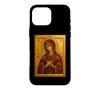 Custodia per iPhone 16 Pro Max Icona della Madonna Addolorata - Le Sette Spade di Maria