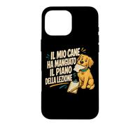 Custodia per iPhone 16 Pro Max Il cane ha mangiato il piano della lezione Prof
