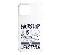 Custodia per iPhone 16 Pro Max Il culto del cristianesimo è uno stile di vita Musica Note cristiane