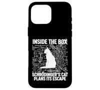Custodia per iPhone 16 Pro Max Il gatto di Schrodinger pianifica la sua fuga
