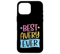 Custodia per iPhone 16 Pro Max Il miglior nome personalizzato Avery Ever Matching
