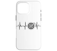 Custodia per iPhone 16 Pro Max Il mio cuore batte per l'amante freccette Battito del cuore