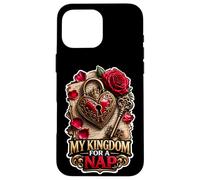 Custodia per iPhone 16 Pro Max Il mio regno per un pisolino divertente Richard il terzo gioco citazione
