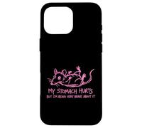 Custodia per iPhone 16 Pro Max Il mio stomaco fa male ma sono molto coraggioso umorismo correlabile