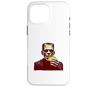 Custodia per iPhone 16 Pro Max Il mostro di Frankenstein mangia un taco, comico horror Food Mashup