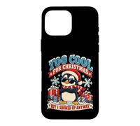 Custodia per iPhone 16 Pro Max Il pinguino divertente è troppo bello per Natale ma mi sono