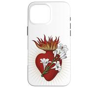 Custodia per iPhone 16 Pro Max Il più casto cuore di San Giuseppe cattolico