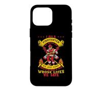 Custodia per iPhone 16 Pro Max I'm A Firefighter We Never Die Funny Fireman Firefighters