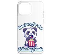 Custodia per iPhone 16 Pro Max I'm Here For The Schadenfreude - Simpatico panda sarcastico