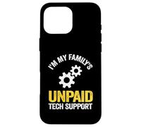 Custodia per iPhone 16 Pro Max Ingegnere del software IT Guy Sono il supporto tecnico non pagato della mia famiglia