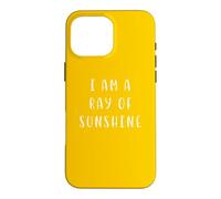 Custodia per iPhone 16 Pro Max Io sono un raggio di sole Dichiarazione motivante Inspiring