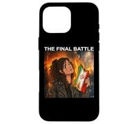 Custodia per iPhone 16 Pro Max Iran La Battaglia Finale Burning Flag