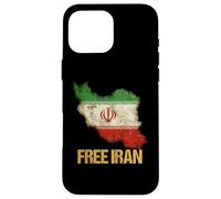 Custodia per iPhone 16 Pro Max Iran libero - Bandiera della libertà di pace della speranza