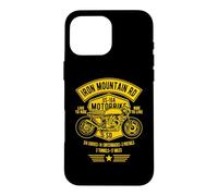Custodia per iPhone 16 Pro Max Iron Mountain Road US-16A Design motociclistico del South Dakota