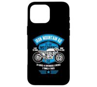 Custodia per iPhone 16 Pro Max Iron Mountain Road US-16A Design motociclistico del South Dakota