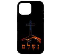 Custodia per iPhone 16 Pro Max It is Finished - Hebrew Cross of Jesus Passover Easter