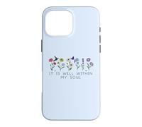 Custodia per iPhone 16 Pro Max It Is Well With My Soul Women Christian Themed Bible Verse